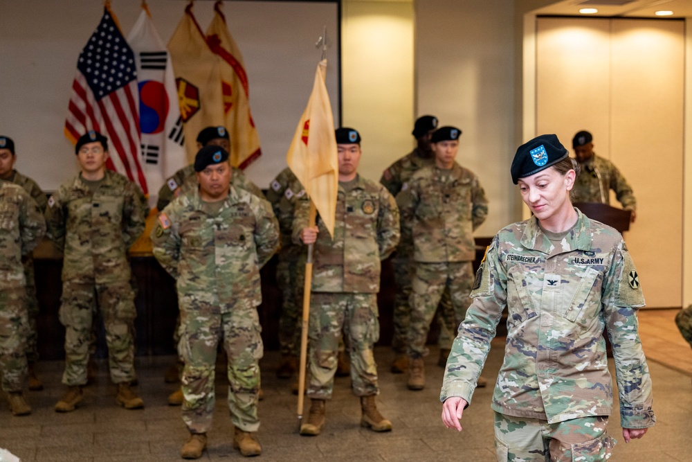 Headquarters and Headquarters Company of USAG Humphreys Change of Command