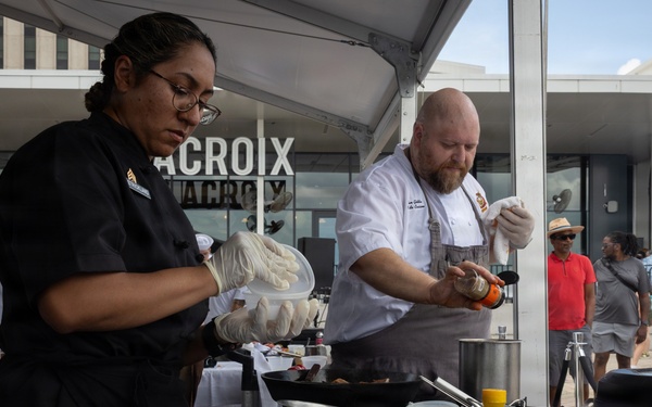 Sail 250 New Orleans hosts Service Members, Local Chefs During Seafood Cookoff