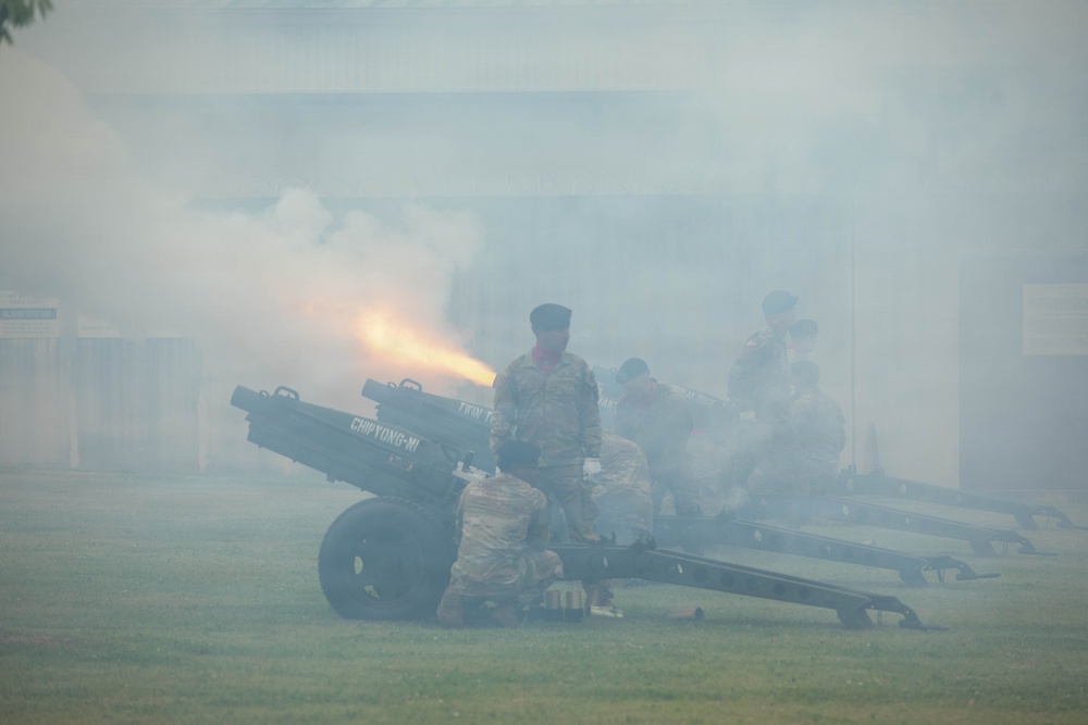 Memorial Day Ceremony and 21-Gun Salute held on Camp Humphreys