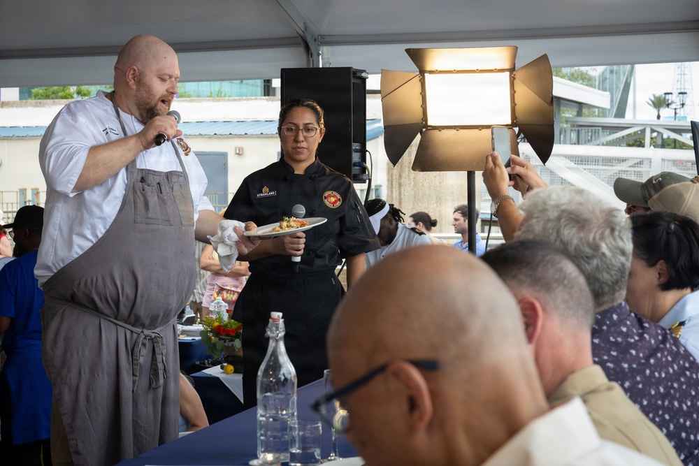 Sail 250 New Orleans hosts Service Members, Local Chefs During Seafood Cookoff