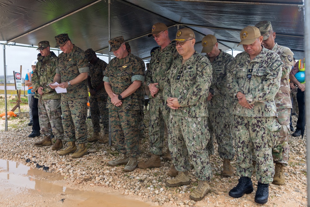 Camp Blaz Chapel breaks ground and receives blessing