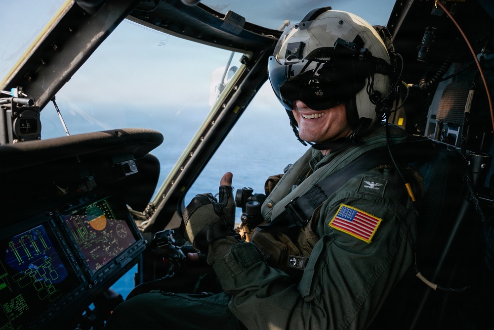 George Washington Commanding Officer Conducts Flight Operations