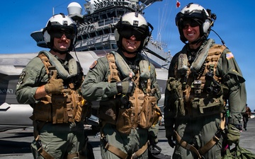 George Washington Commanding Officer Conducts Flight Operations