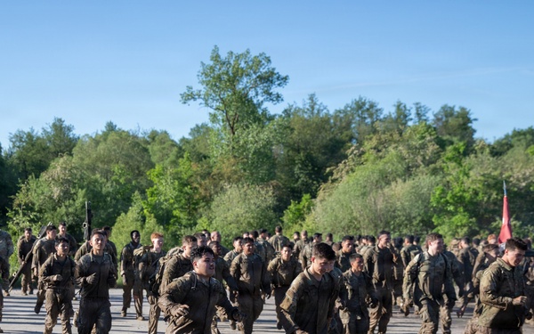 Dragoon Week: 2nd Cavalry Regiment Soldiers conduct decontamination lane training during the Dragoon Charge event