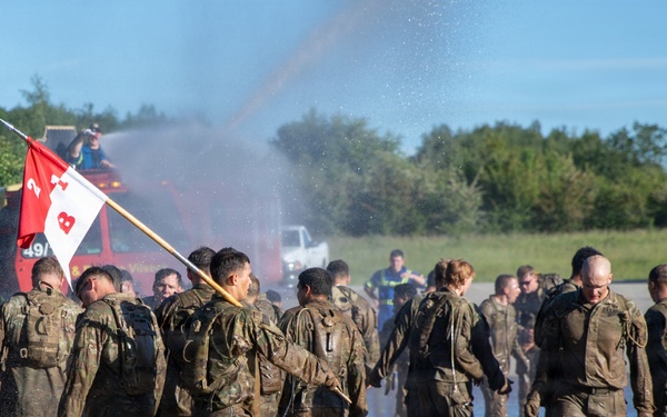 Dragoon Week: 2nd Cavalry Regiment Soldiers conduct decontamination lane training during the Dragoon Charge event