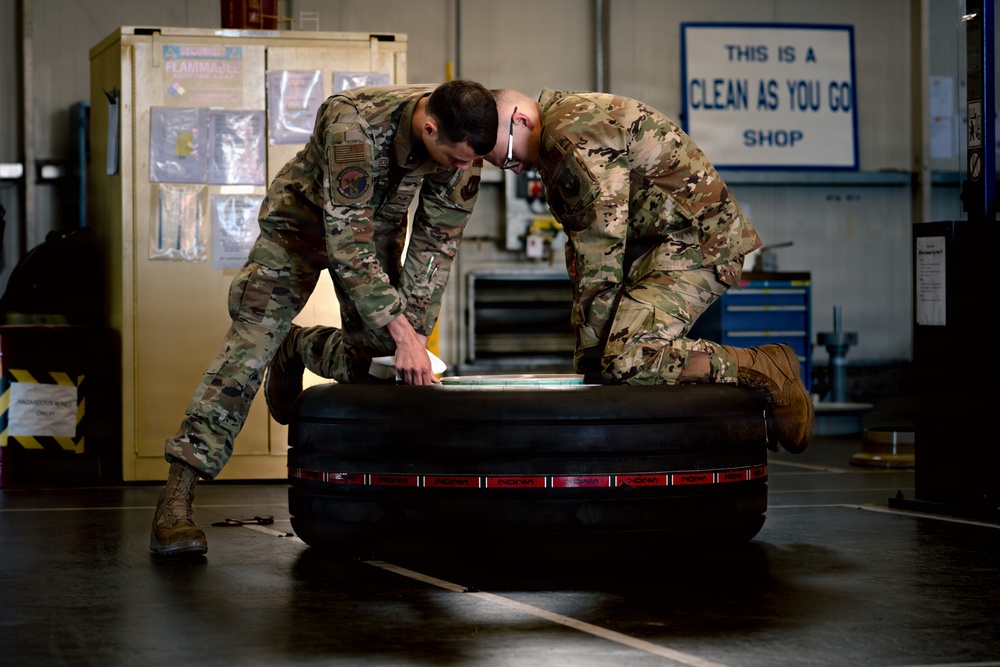 Airmen’s PSI, pressure starts inside at 86th Wheel and Tire Shop
