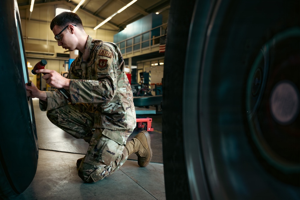 Airmen’s PSI, pressure starts inside at 86th Wheel and Tire Shop