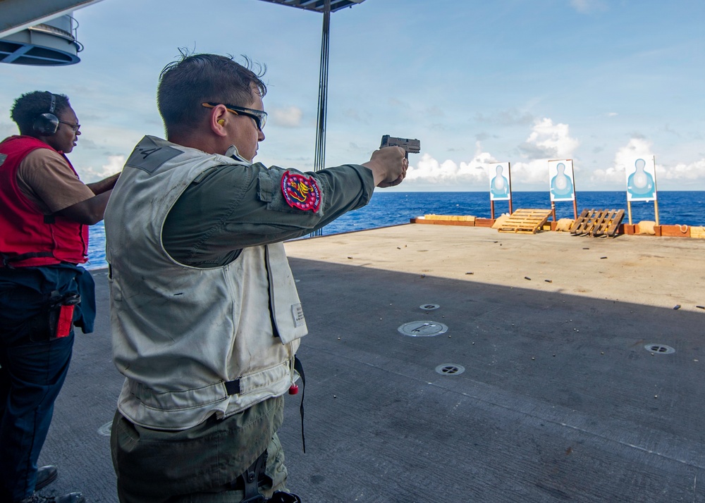 George Washington Sailors Participate in Live-Fire Exercise