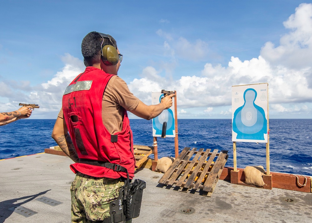 George Washington Sailors Participate in Live-Fire Exercise
