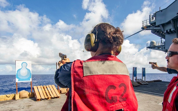 George Washington Sailors Participate in Live-Fire Exercise