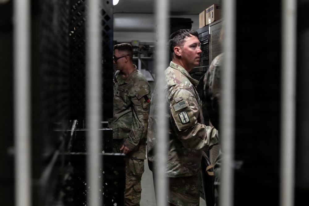 36th Infantry Regiment Soldiers conduct base defense training at NSTA, Bulgaria