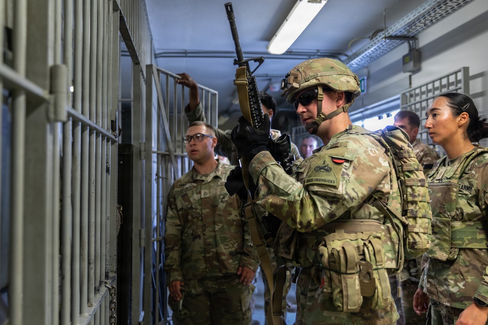 36th Infantry Regiment Soldiers conduct base defense training at NSTA, Bulgaria