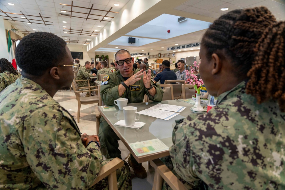 NAS Sigonella Sailor 360 Coffee with the Chiefs