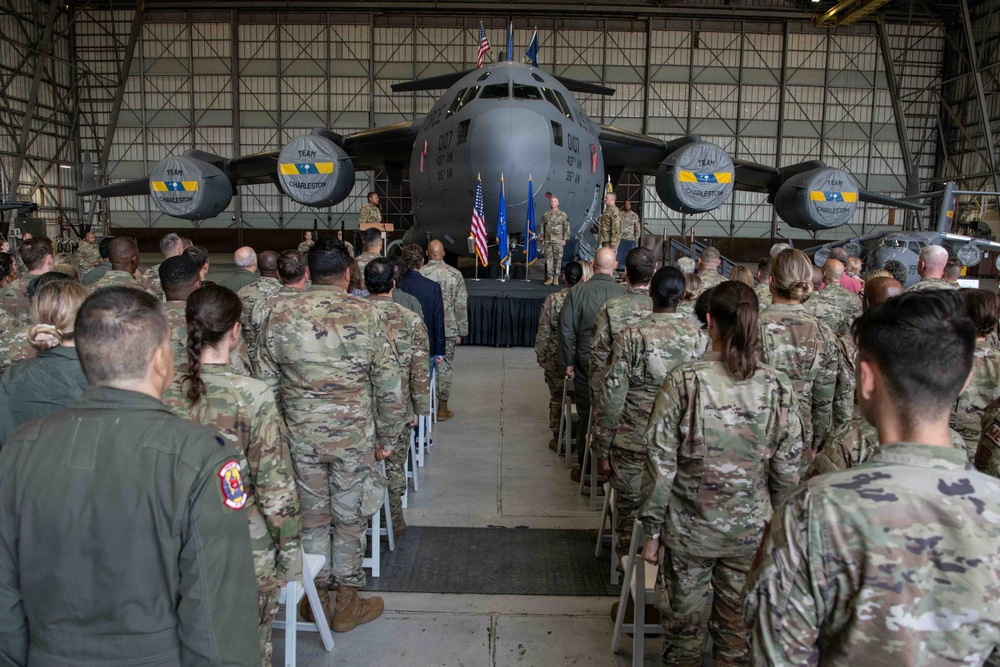 Col. Edward “Ed” G. Yeash III assumes command of the 315th Airlift Wing