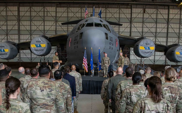 Col. Edward “Ed” G. Yeash III assumes command of the 315th Airlift Wing