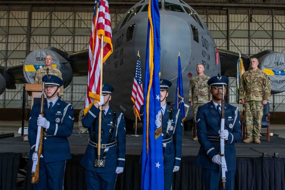 Col. Edward “Ed” G. Yeash III assumes command of the 315th Airlift Wing