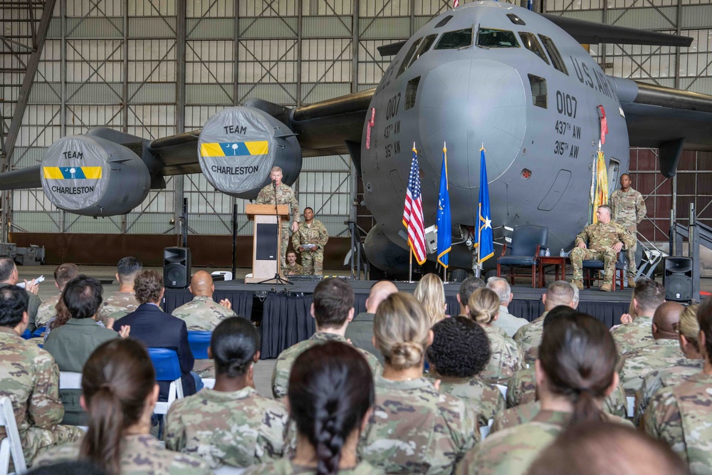 Col. Edward “Ed” G. Yeash III assumes command of the 315th Airlift Wing