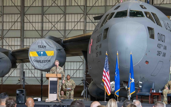 Col. Edward “Ed” G. Yeash III assumes command of the 315th Airlift Wing