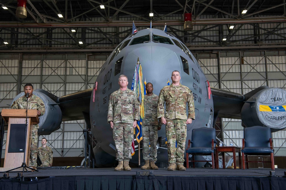 Col. Edward “Ed” G. Yeash III assumes command of the 315th Airlift Wing