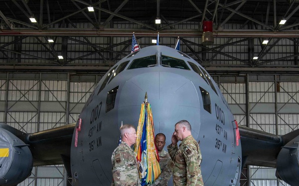 Col. Edward “Ed” G. Yeash III assumes command of the 315th Airlift Wing