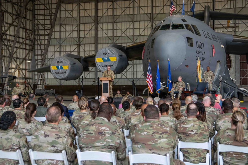 Col. Edward “Ed” G. Yeash III assumes command of the 315th Airlift Wing