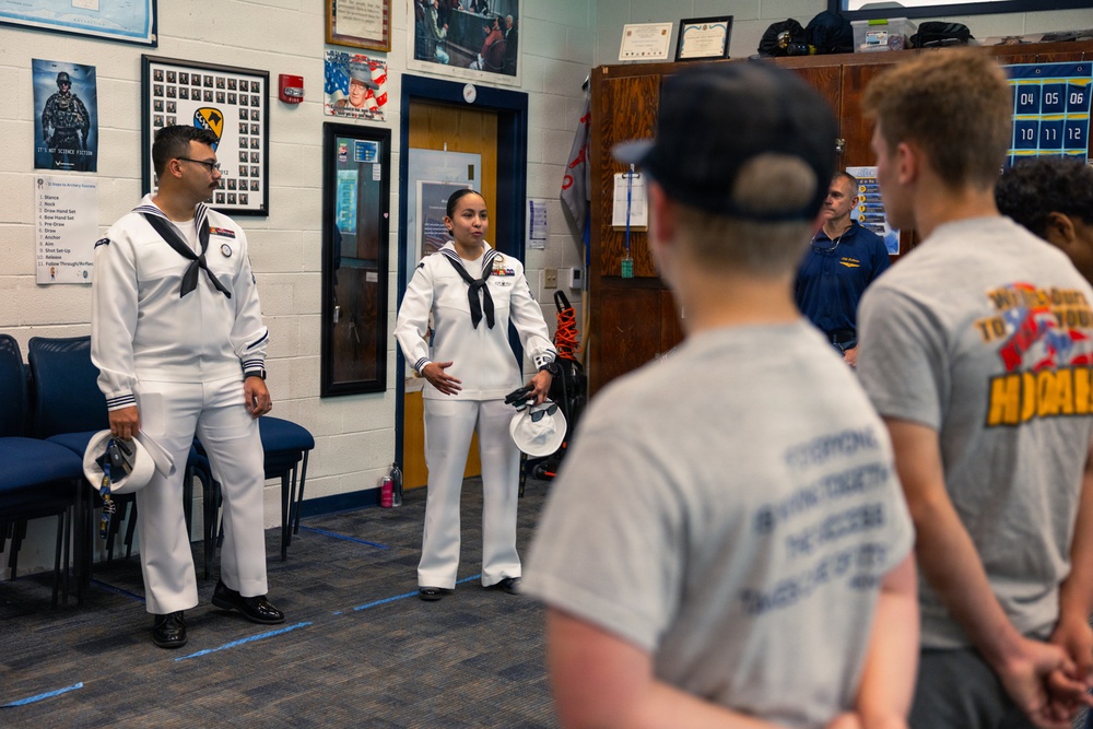 Recruiters visit high school during Harrisburg Navy Week
