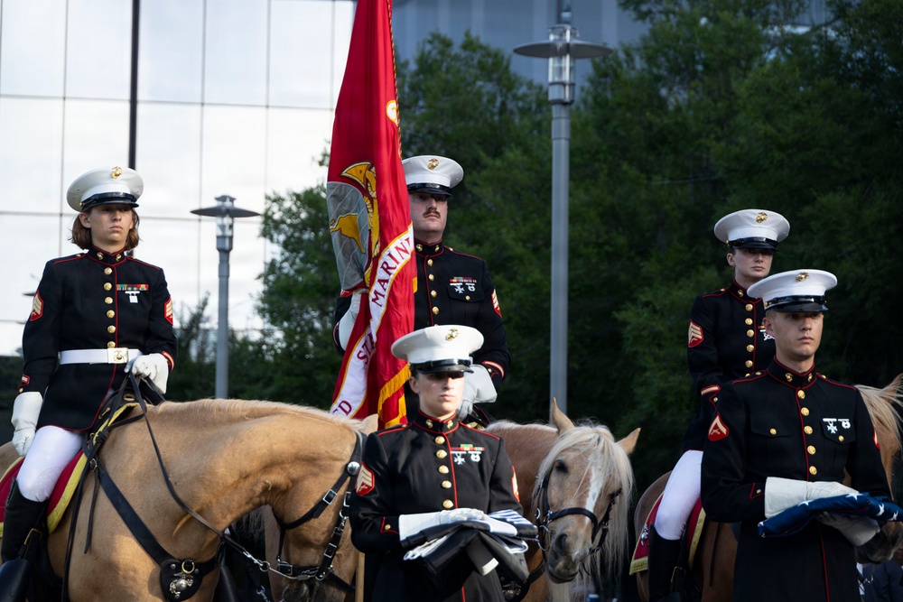 Mounted Color Guard participates in Sail 250 New Orleans