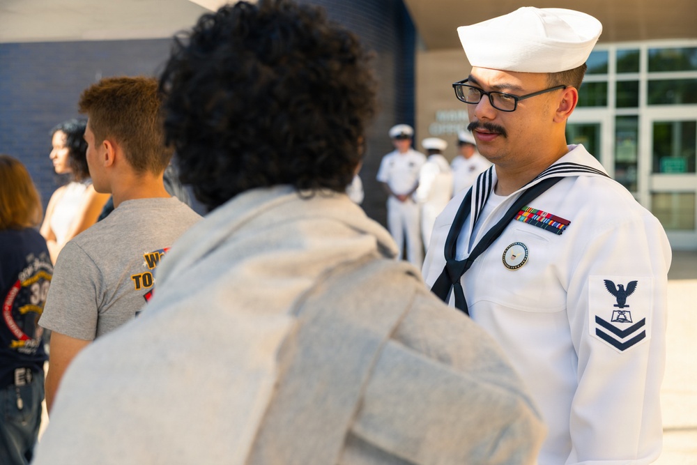 Recruiters visit high school during Harrisburg Navy Week