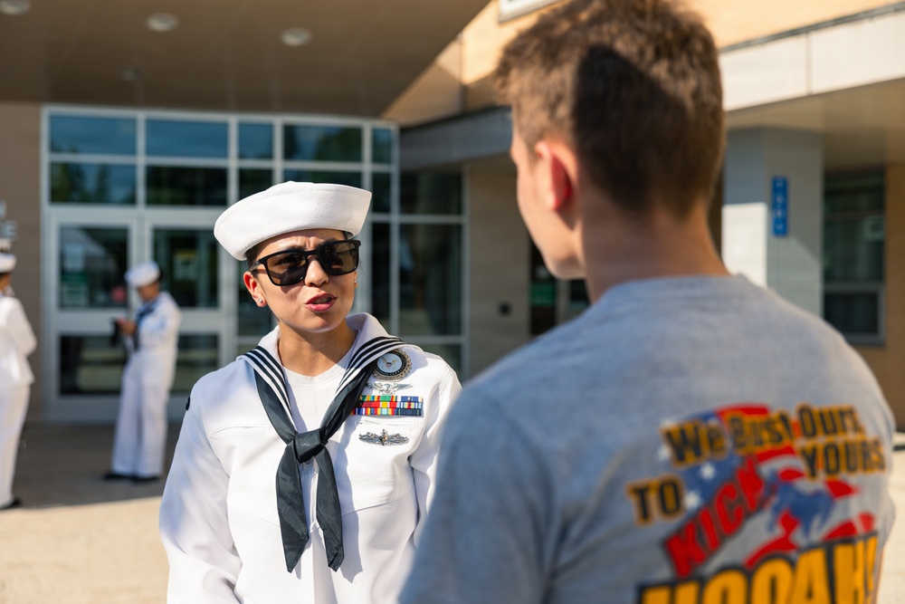Recruiters visit high school during Harrisburg Navy Week