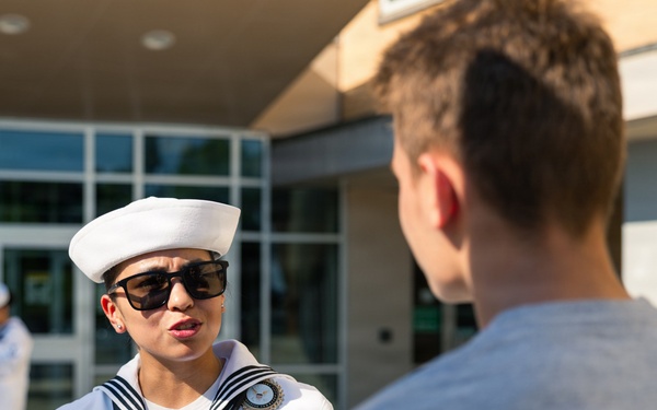 Recruiters visit high school during Harrisburg Navy Week