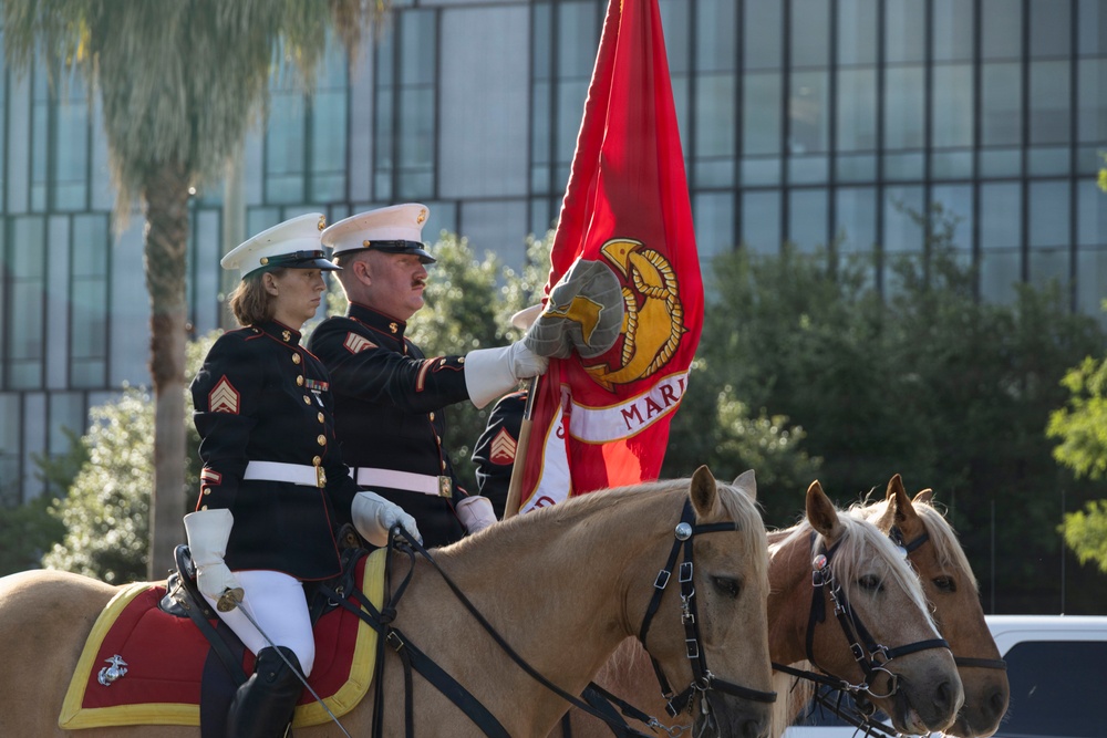 Mounted Color Guard participates in Sail 250 New Orleans
