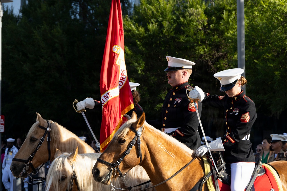 Mounted Color Guard participates in Sail 250 New Orleans