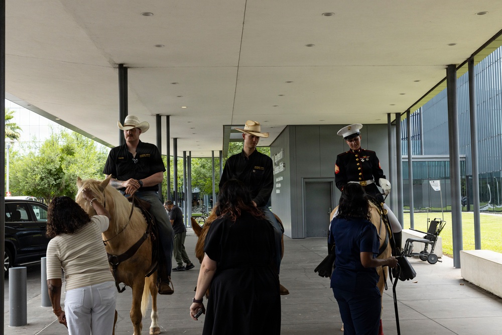 Mounted Color Guard participates in Sail 250 New Orleans