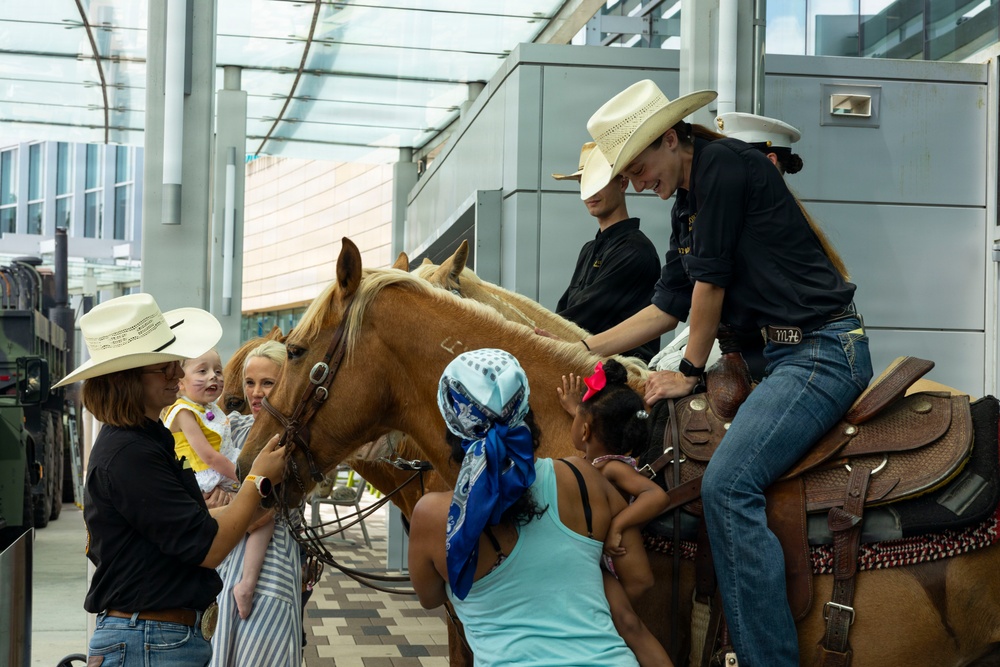 Mounted Color Guard participates in Sail 250 New Orleans