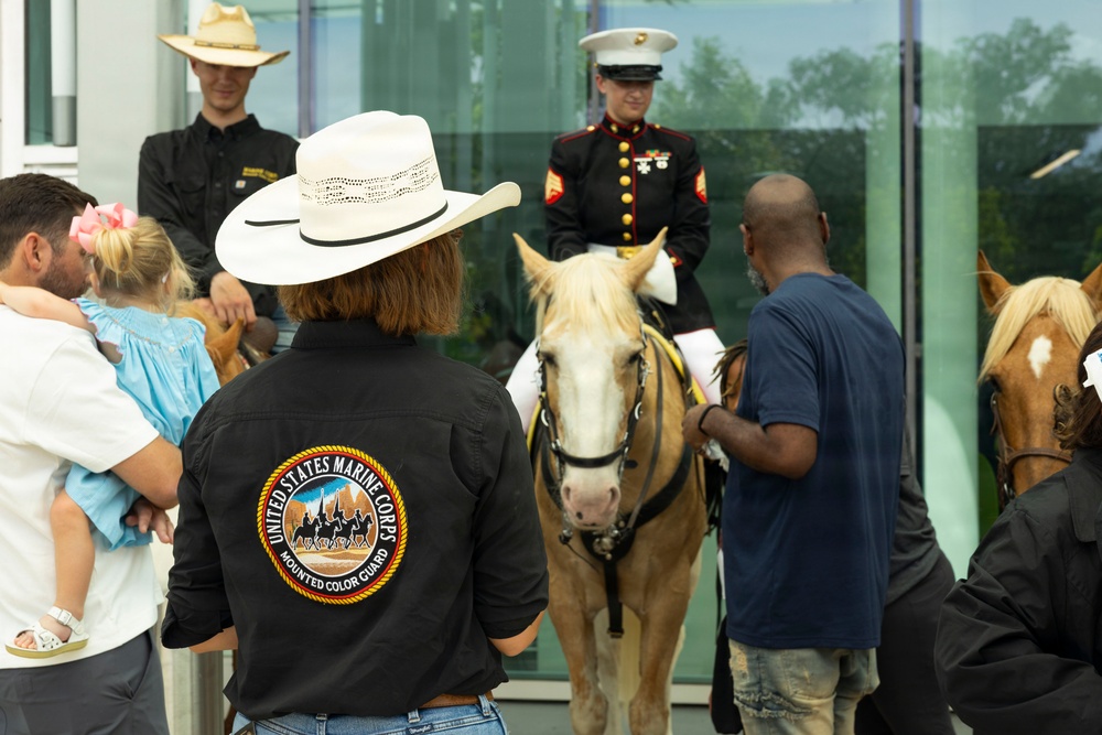 Mounted Color Guard participates in Sail 250 New Orleans
