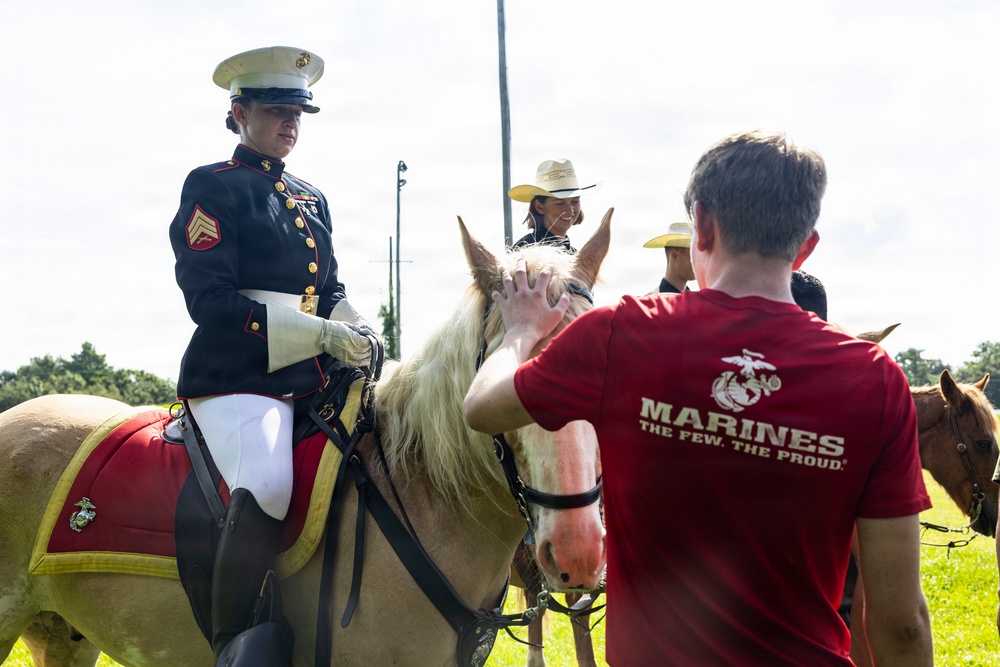 Mounted Color Guard participates in Sail 250 New Orleans