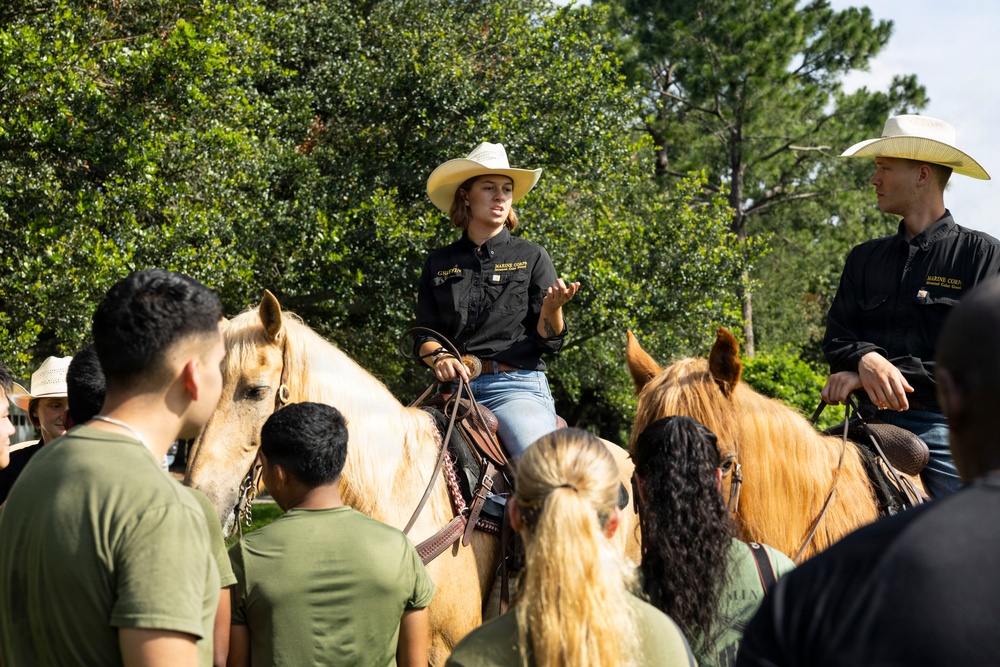 Mounted Color Guard participates in Sail 250 New Orleans