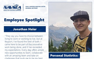 NUWC Division, Keyport Employee Spotlight Jonathan Heier