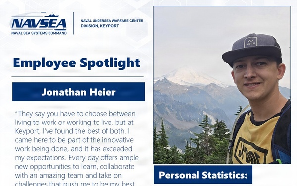 NUWC Division, Keyport Employee Spotlight Jonathan Heier