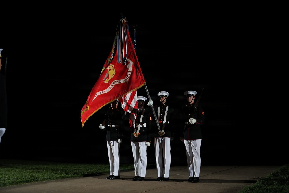 Under Secretary of War for Acquisition and Sustainment attends MBW's Evening Parade