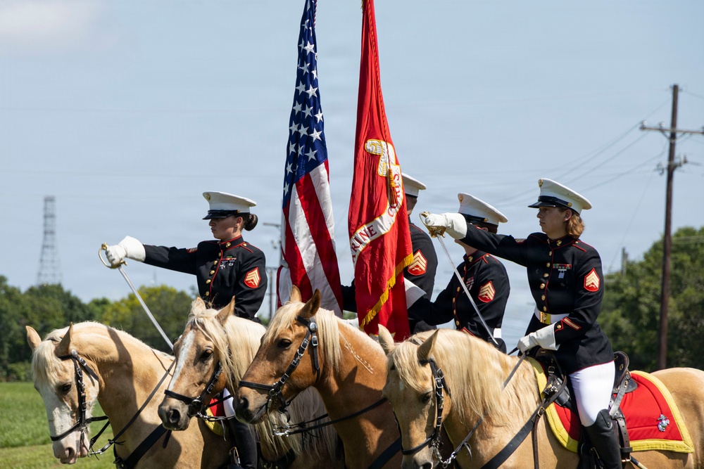 Mounted Color Guard participates in Sail 250 New Orleans