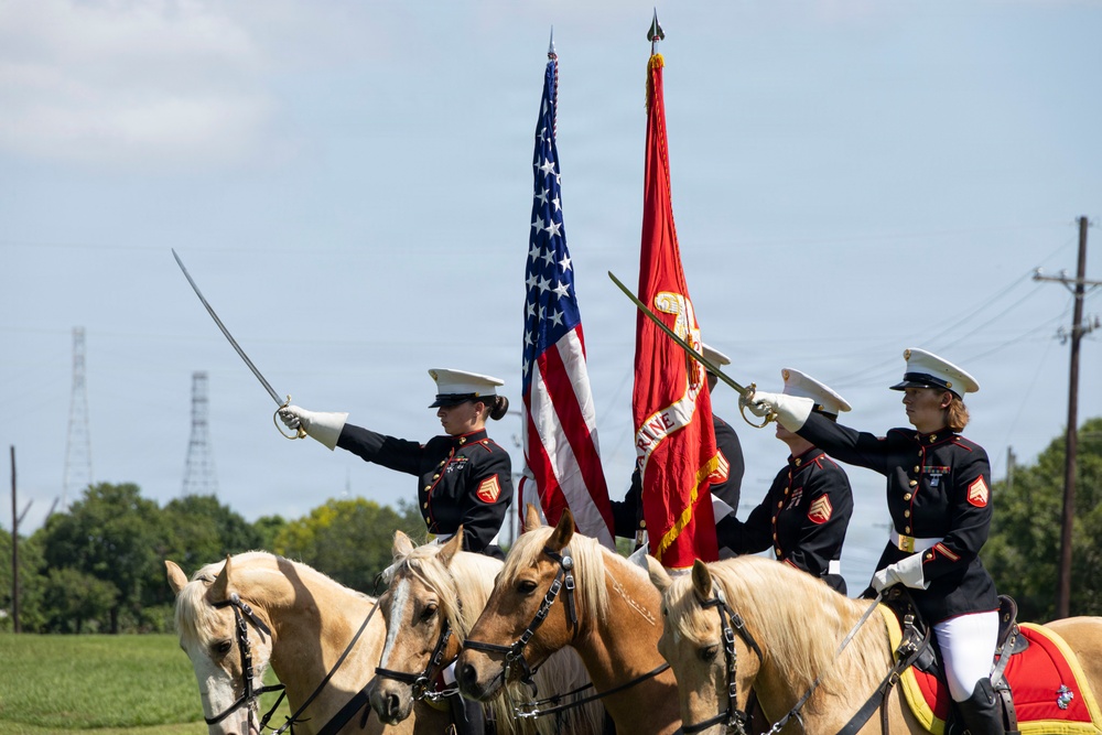 Mounted Color Guard participates in Sail 250 New Orleans