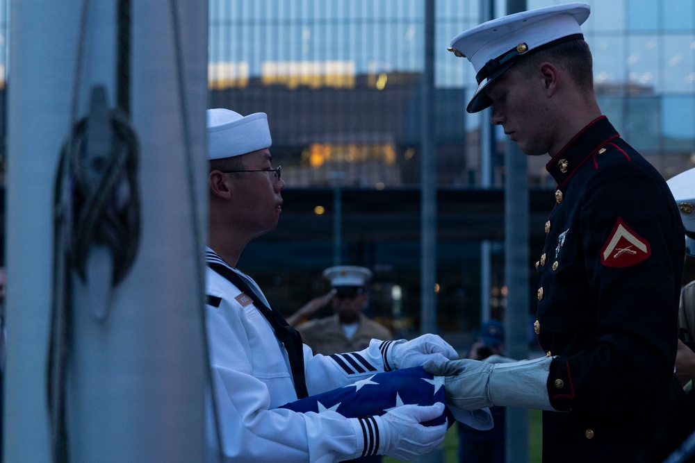 Mounted Color Guard participates in Sail 250 New Orleans