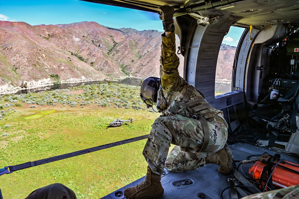 Idaho National Guard, Idaho Department of Lands train to prepare for fire season