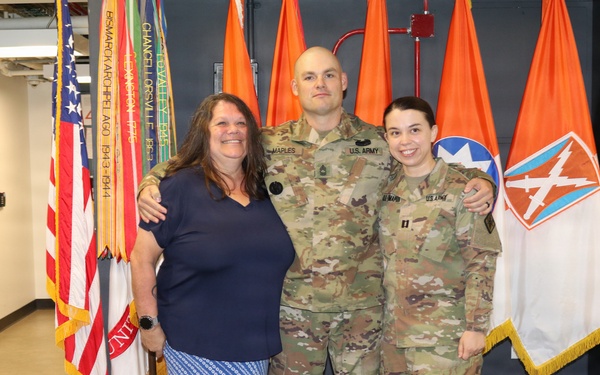 Master Sgt. Aaron Maples' Promotion Ceremony Family Photo