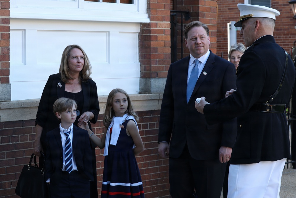 Under Secretary of War for Acquisition and Sustainment attends MBW's Evening Parade