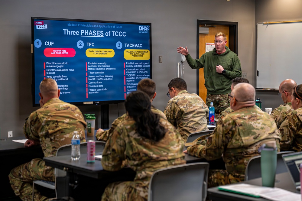 911th AES Airmen build lifesaving skills during TCCC course