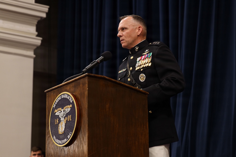Under Secretary of War for Acquisition and Sustainment attends MBW's Evening Parade