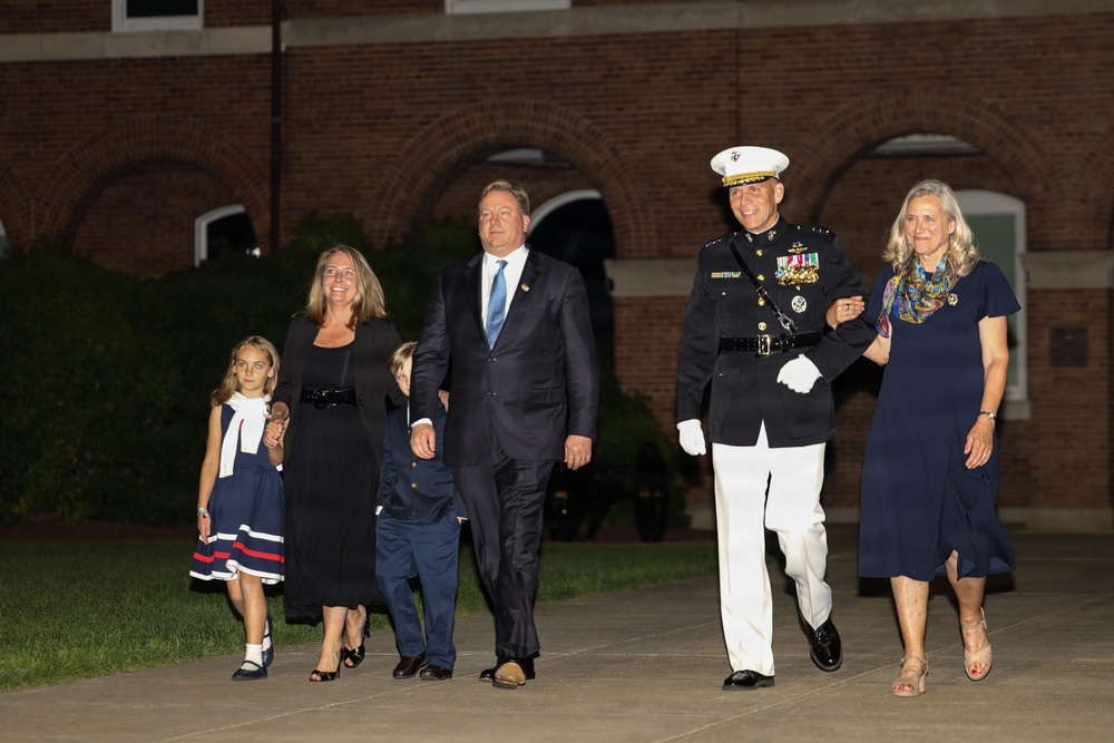 Under Secretary of War for Acquisition and Sustainment attends MBW's Evening Parade