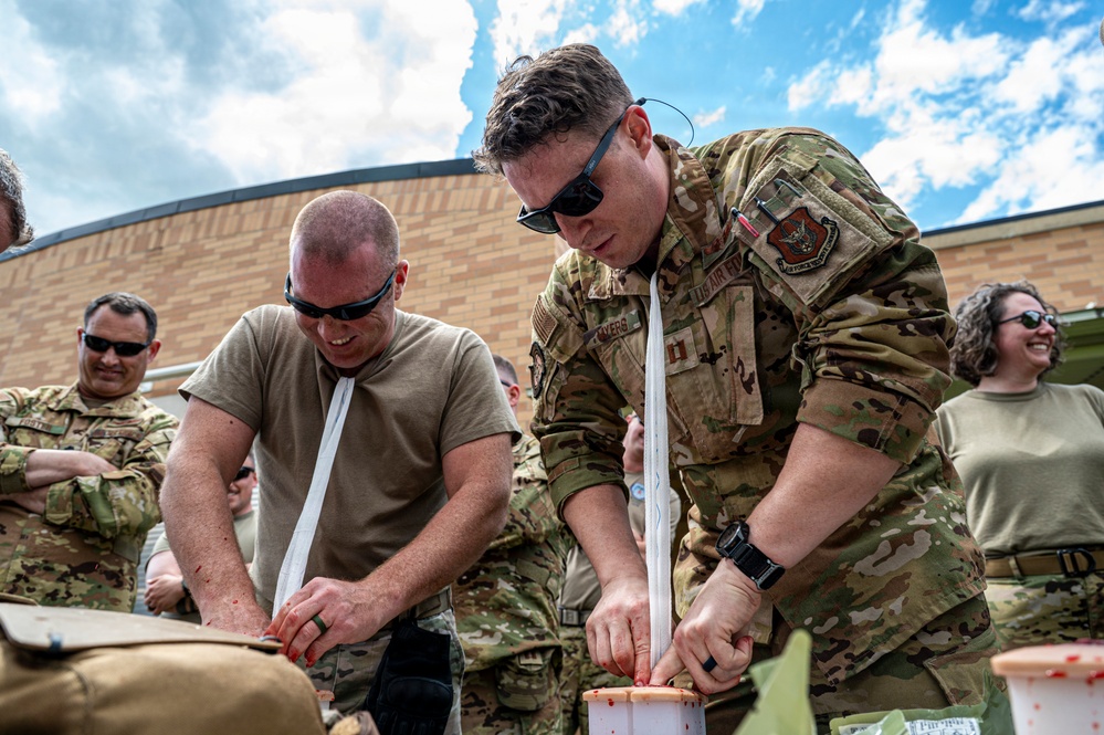 911th AES Airmen build lifesaving skills during TCCC course